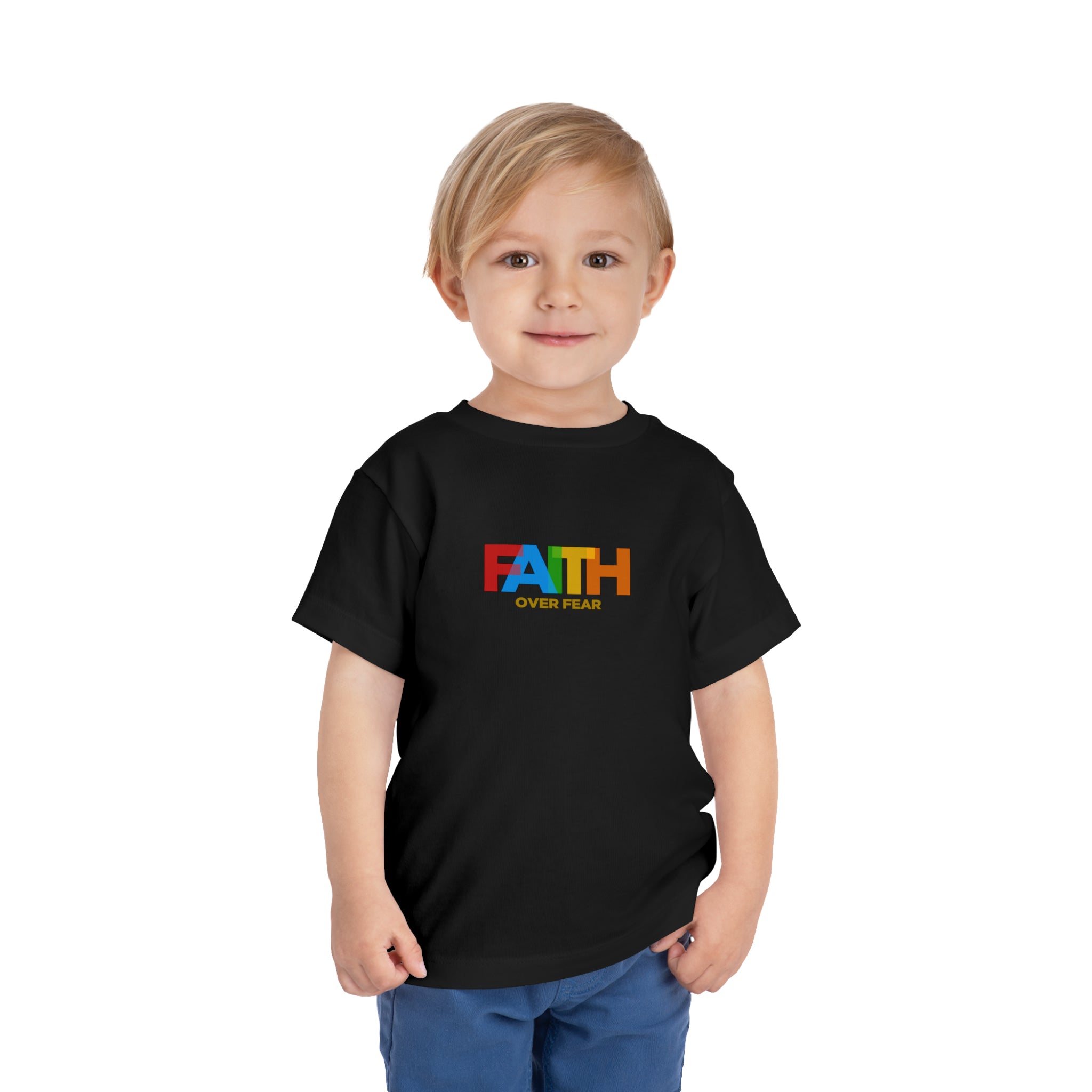 T-shirt pour tout-petits La foi sur la peur 