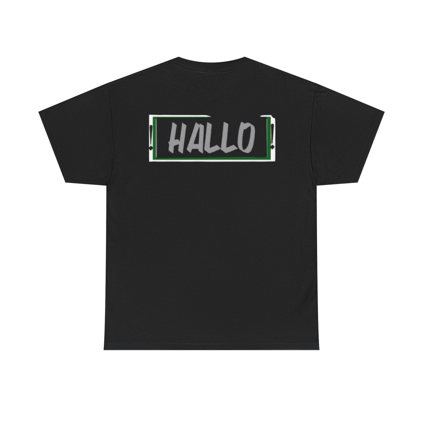 Funny "HALLO" Unisex Heavy Cotton Tee for Casual Wear