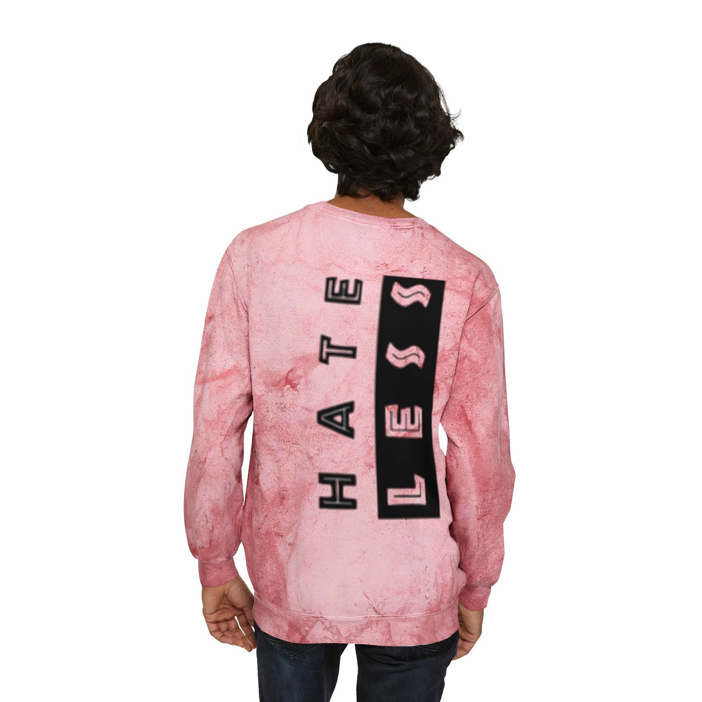 Color Blast Crewneck Sweatshirt - Hate Less Statement Apparel