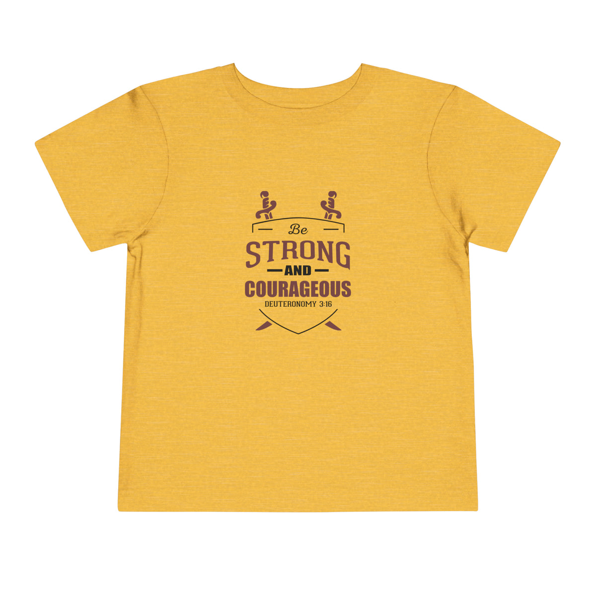 Soyez fort et courageux Tee-shirt pour tout-petits 