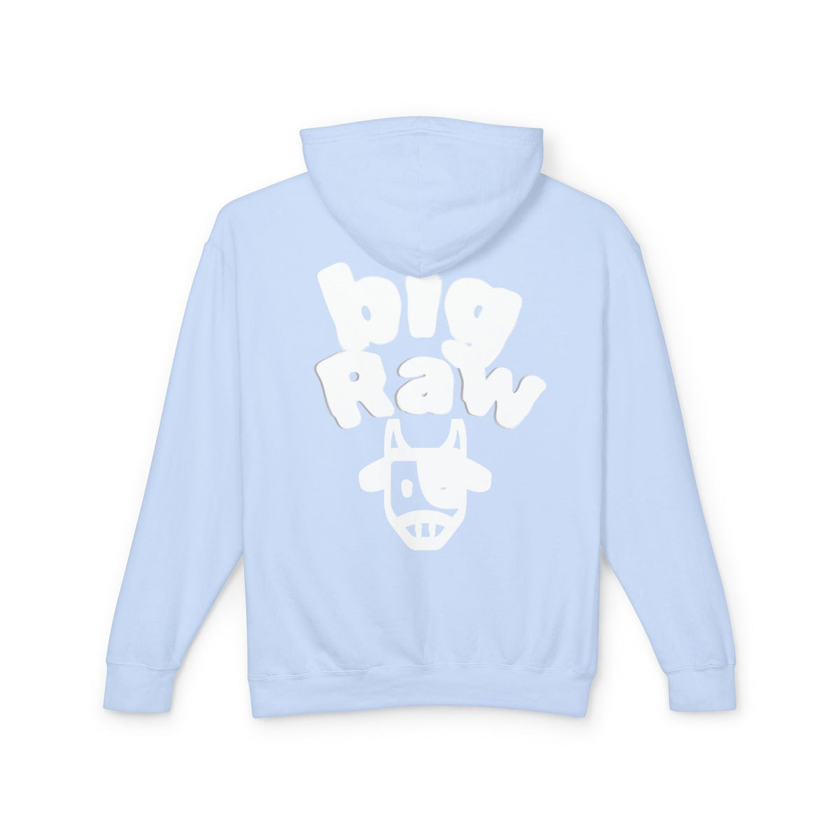 Big Raw Unisex Lightweight Hooded Sweatshirt - Cozy Casual Wear, Perfect for Everyday Use, Gift for Friends, Trendy Hoodie Printify