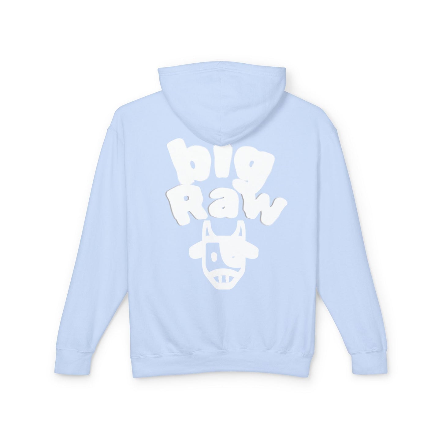 Big Raw Unisex Lightweight Hooded Sweatshirt - Cozy Casual Wear, Perfect for Everyday Use, Gift for Friends, Trendy Hoodie Printify