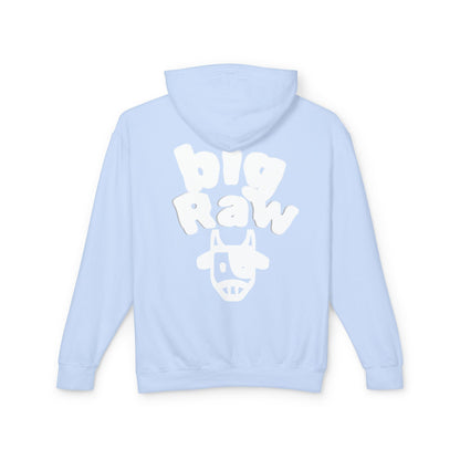 Big Raw Unisex Lightweight Hooded Sweatshirt - Cozy Casual Wear, Perfect for Everyday Use, Gift for Friends, Trendy Hoodie Printify
