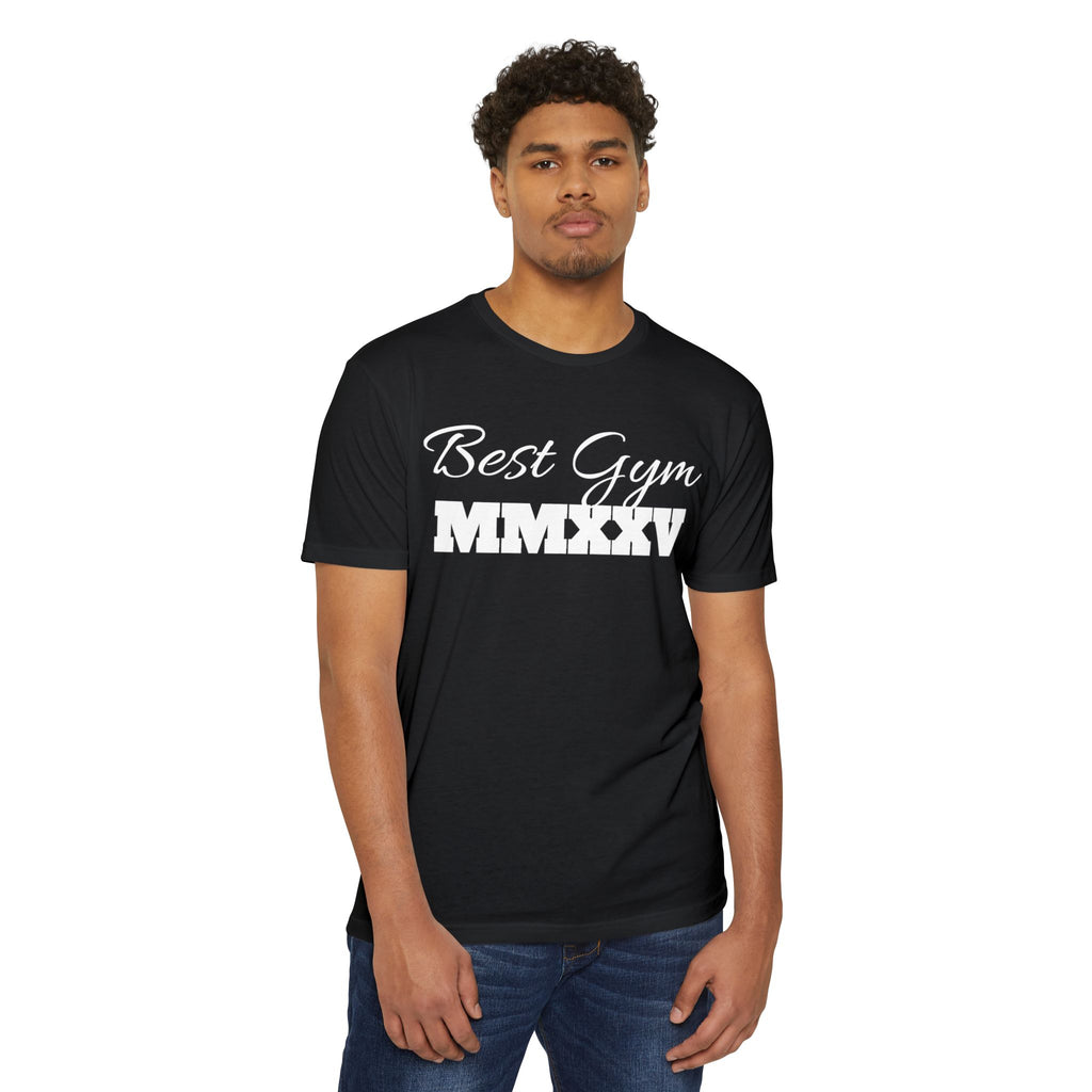 Best Gym Unisex CVC Jersey T-Shirt - Comfortable Fitness Apparel