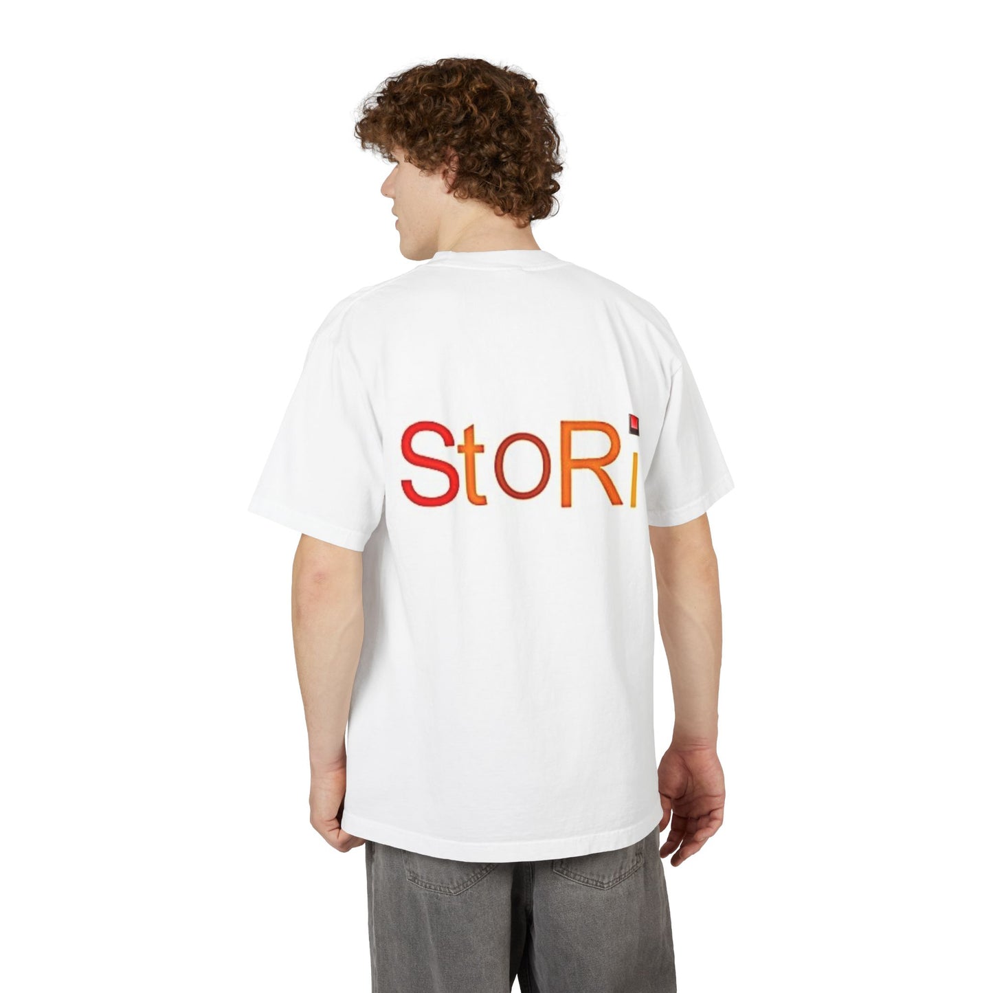 Drop-Shoulder T-Shirt with Stori Design