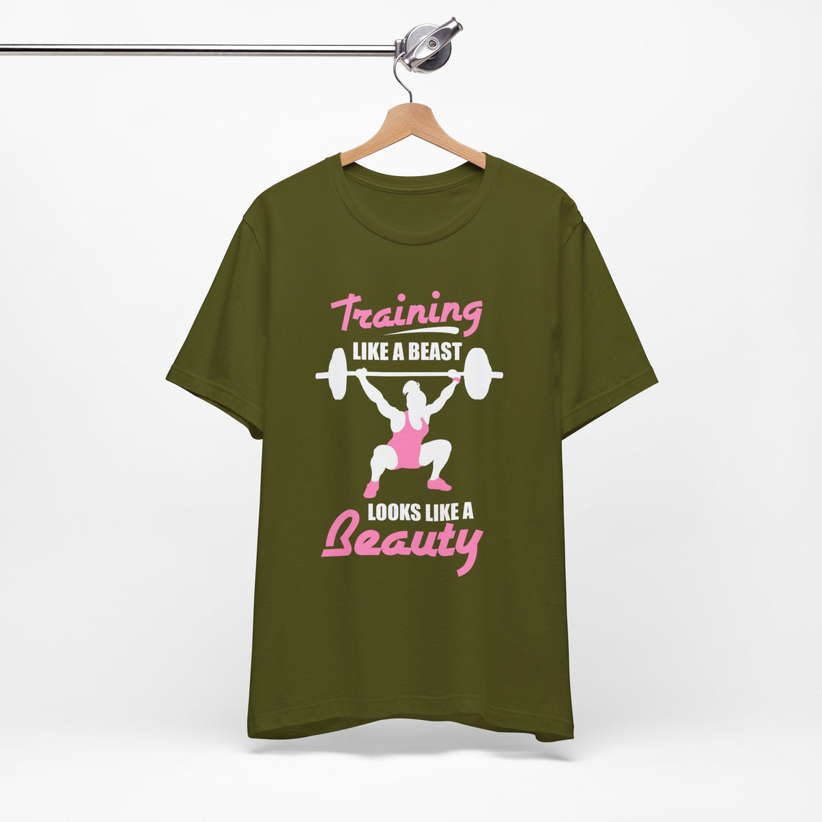 S’entraîner comme une bête ressemble à un tee-shirt unisexe de beauté 