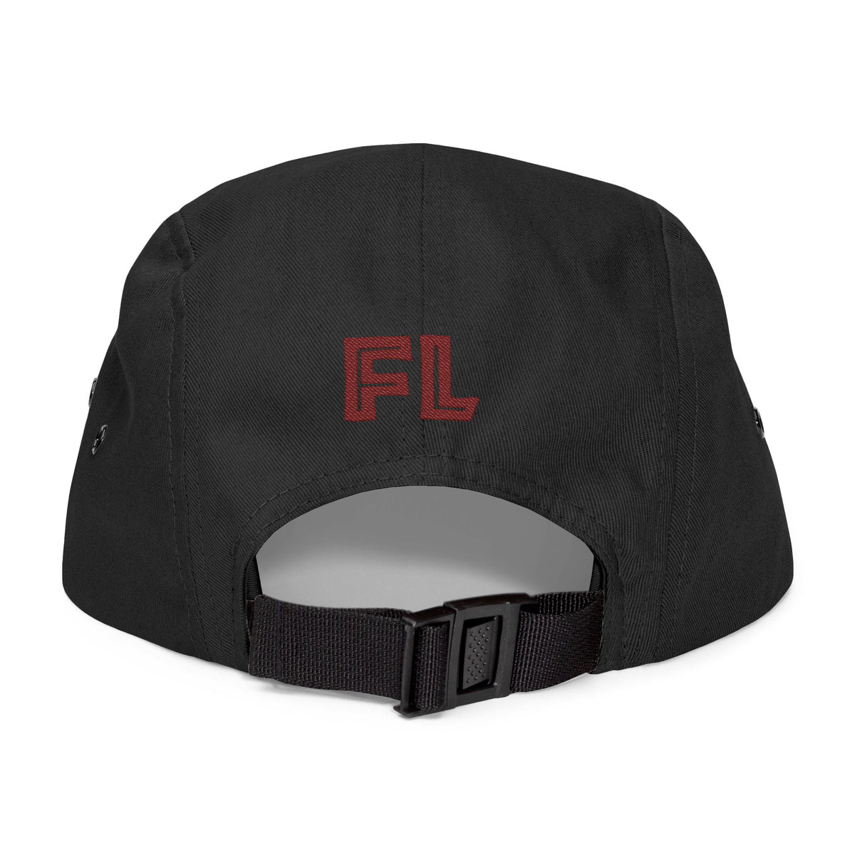 Stylish 5 Panel Cap with FL Embroidery, Casual Hat for Outdoor Adventures, Trendy Gift for Fashion Lovers, Summer Accessory, Unisex Headwear