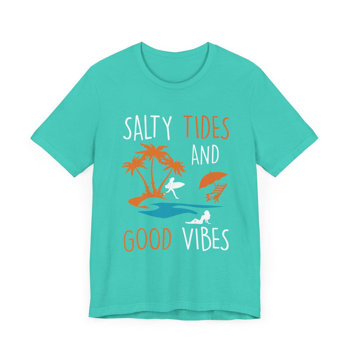 Marées salées et bonnes vibrations Tee unisexe 