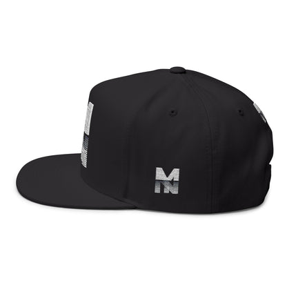 Stylish Embroidered Flat Bill Cap, Trend Snapback Printify