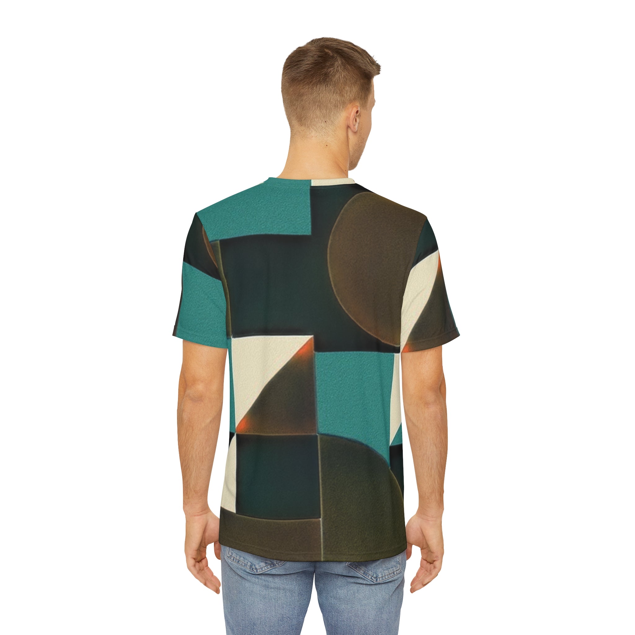 Men's Abstract Art Tee, Colorful AOP Shirt for Casual Wear, Dreamy Graphic Tee, Perfect Gift for Art Lovers, Comfortable Everyday Wear Printify