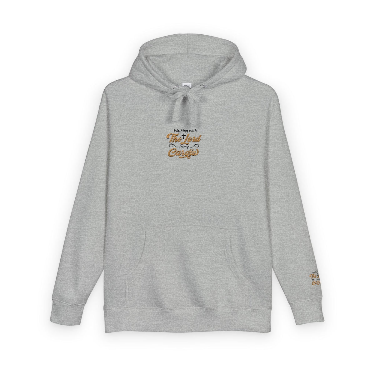 Religious Fleece Hoodie - Walking with the Lord Printify