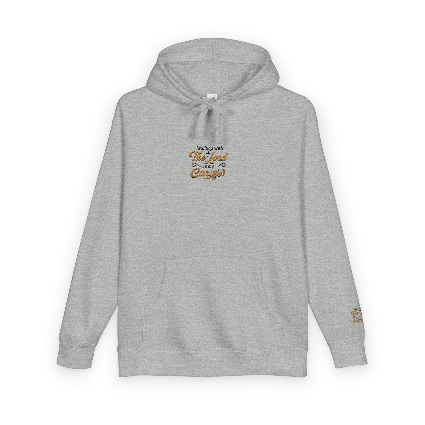 Religious Fleece Hoodie - Walking with the Lord Printify