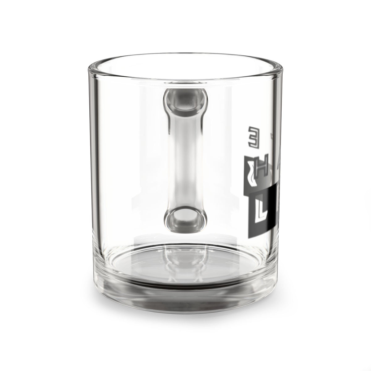 Hate Less Glass Mug - 10oz Inspirational Drinkware