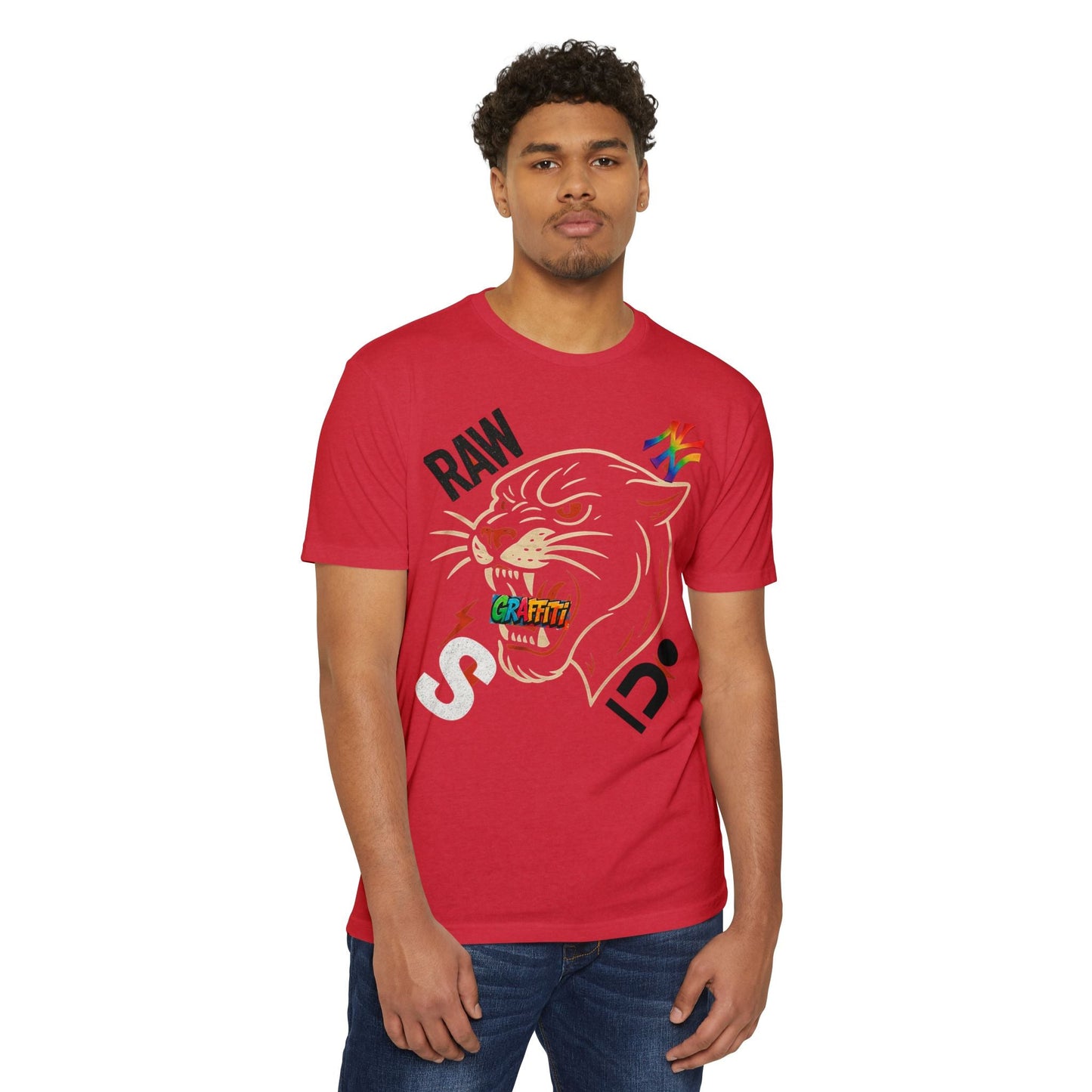 Urban Graffiti Panther T-Shirt | Cool Graphic Tee, Streetwear, Unisex Printify