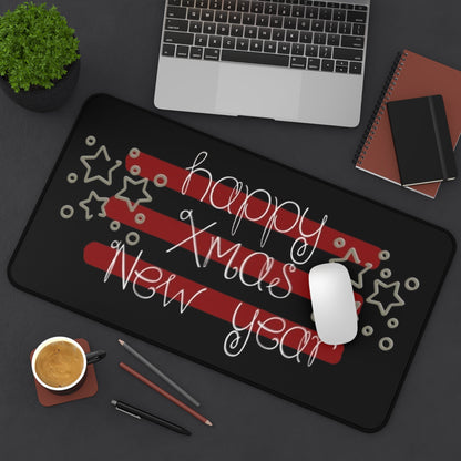 Happy Xmas & New Year Desk Mat Printify