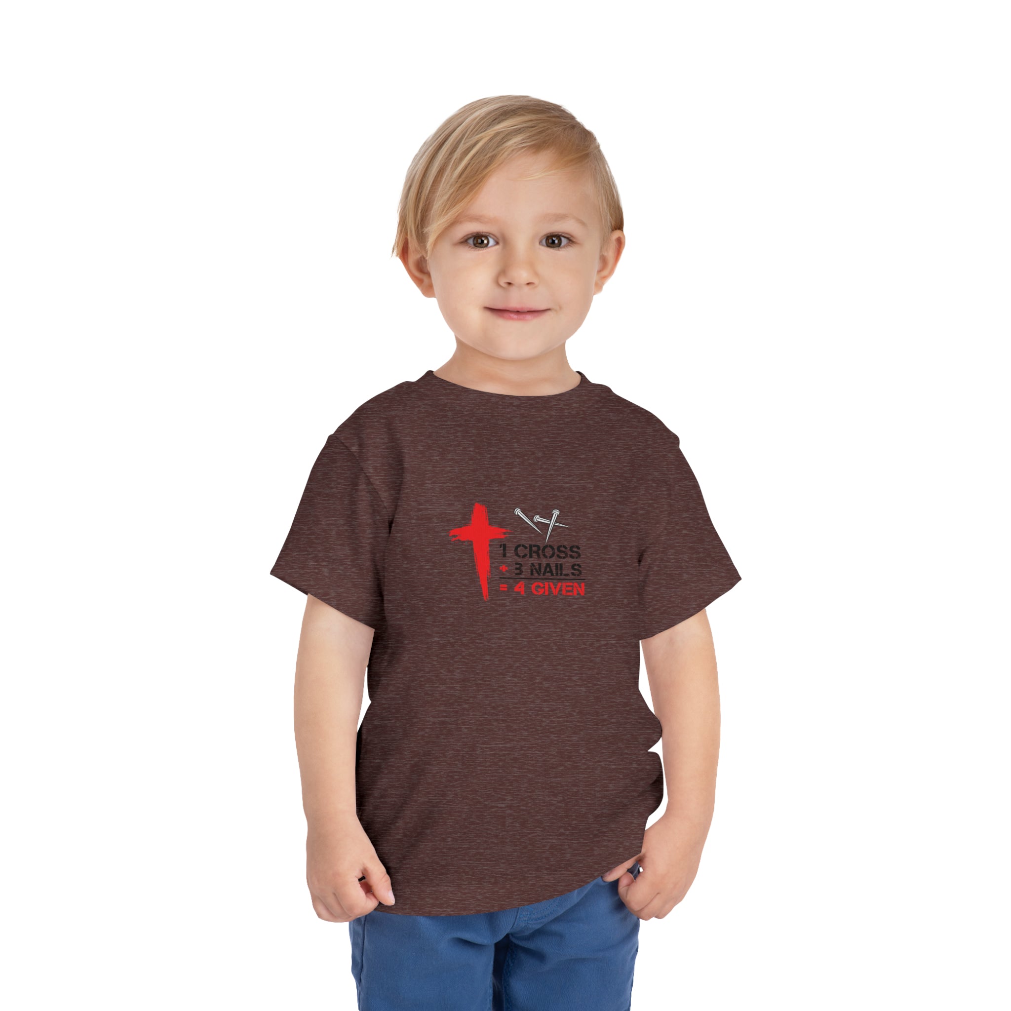 1Cross 3Nails 4Given Toddler Tee Printify