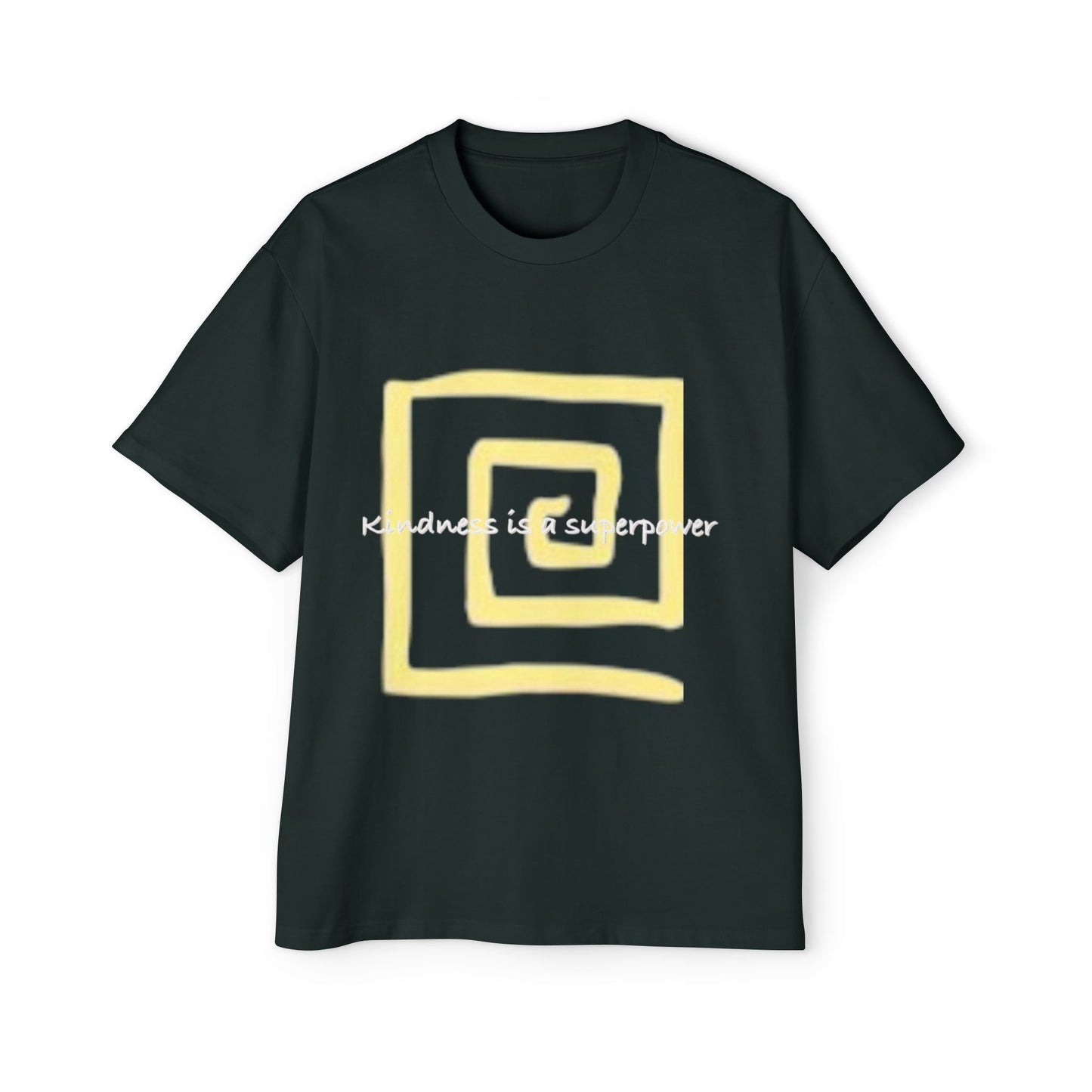 Oversized Tee - Kindness is a Super Power Graphic Design Shirt for Men Printify