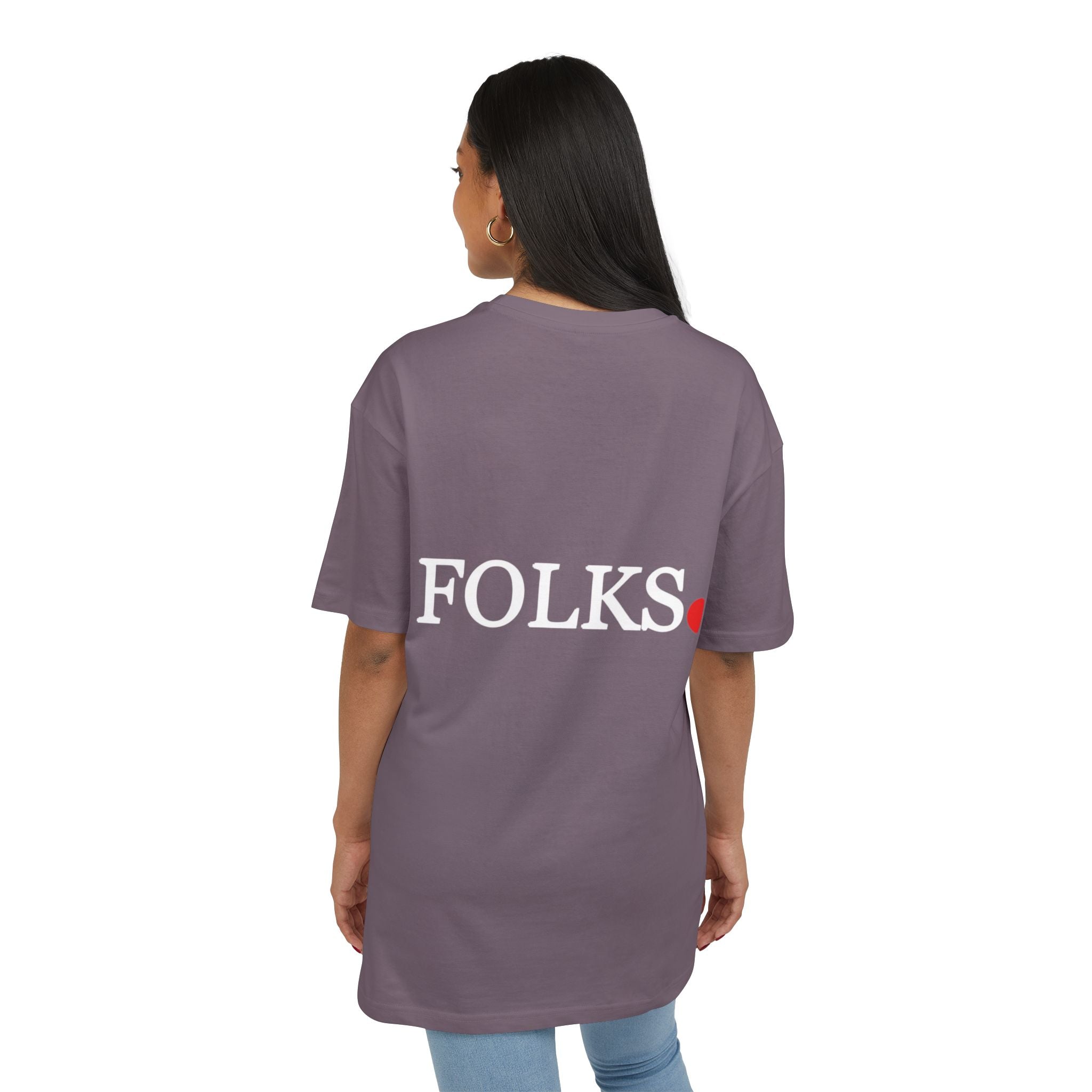 Oversized Tee with Bold Red Dot, Everyday Tee