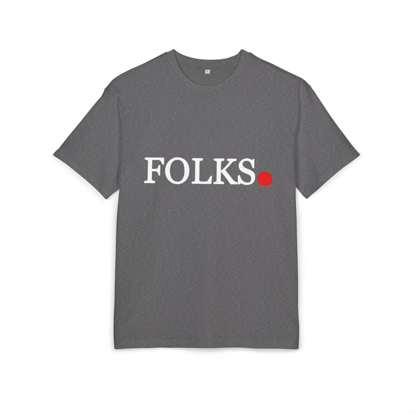 Oversized Tee with Bold Red Dot, Everyday Tee Printify