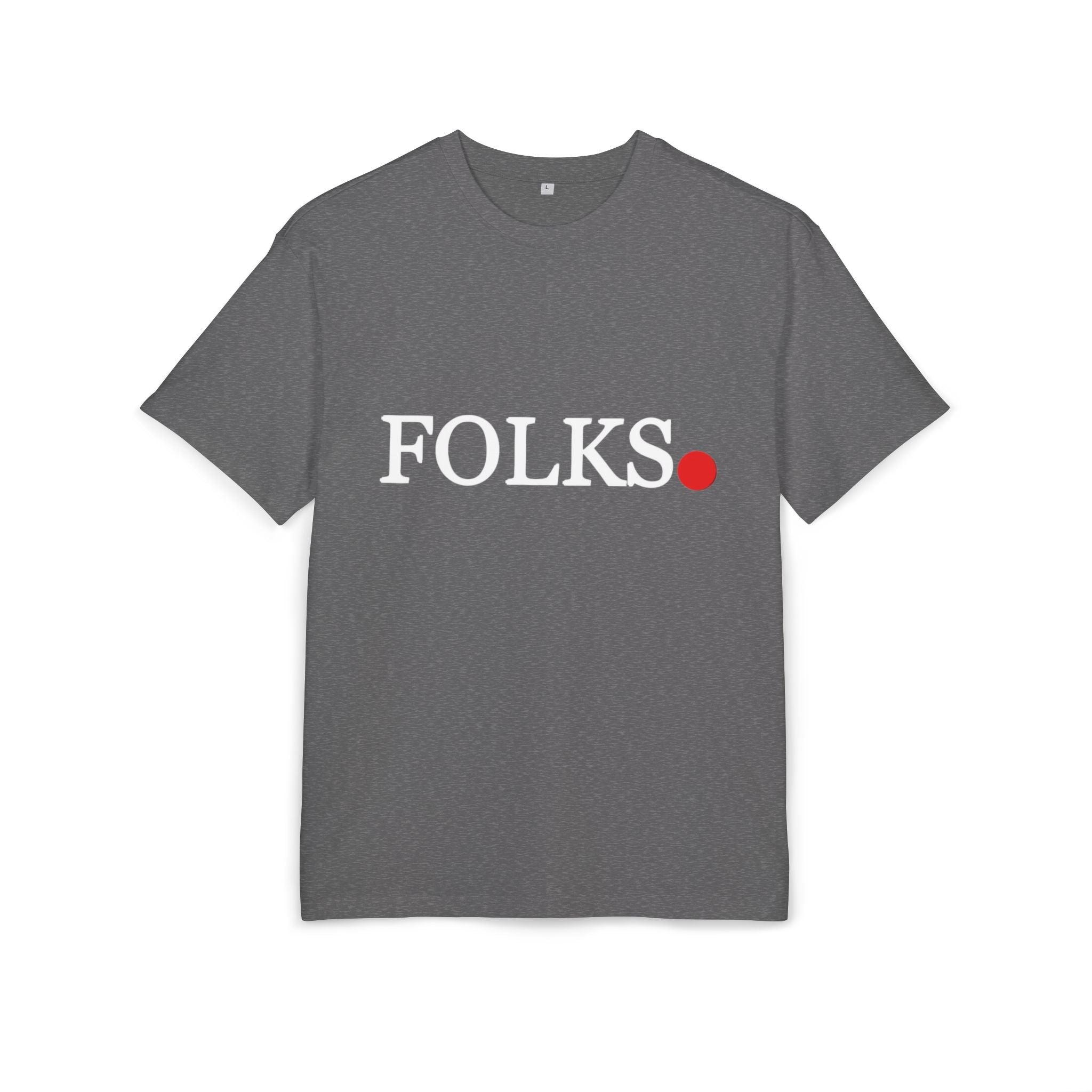 Oversized Tee with Bold Red Dot, Everyday Tee Printify