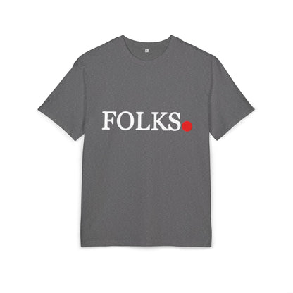 Oversized Tee with Bold Red Dot, Everyday Tee Printify