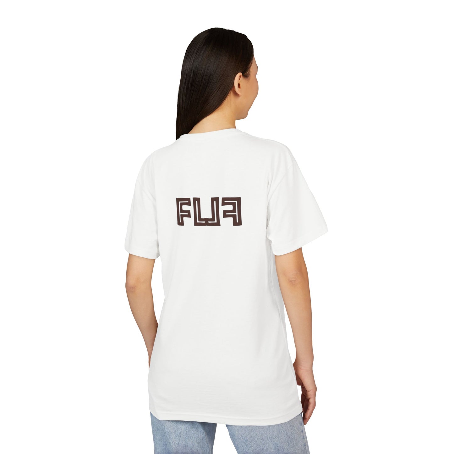 Stylish Unisex Sueded T-Shirt with Bold 'FLU' Graphic | Casual Wear, Gift Idea, Streetwear, Everyday Comfort, Fashion Statement