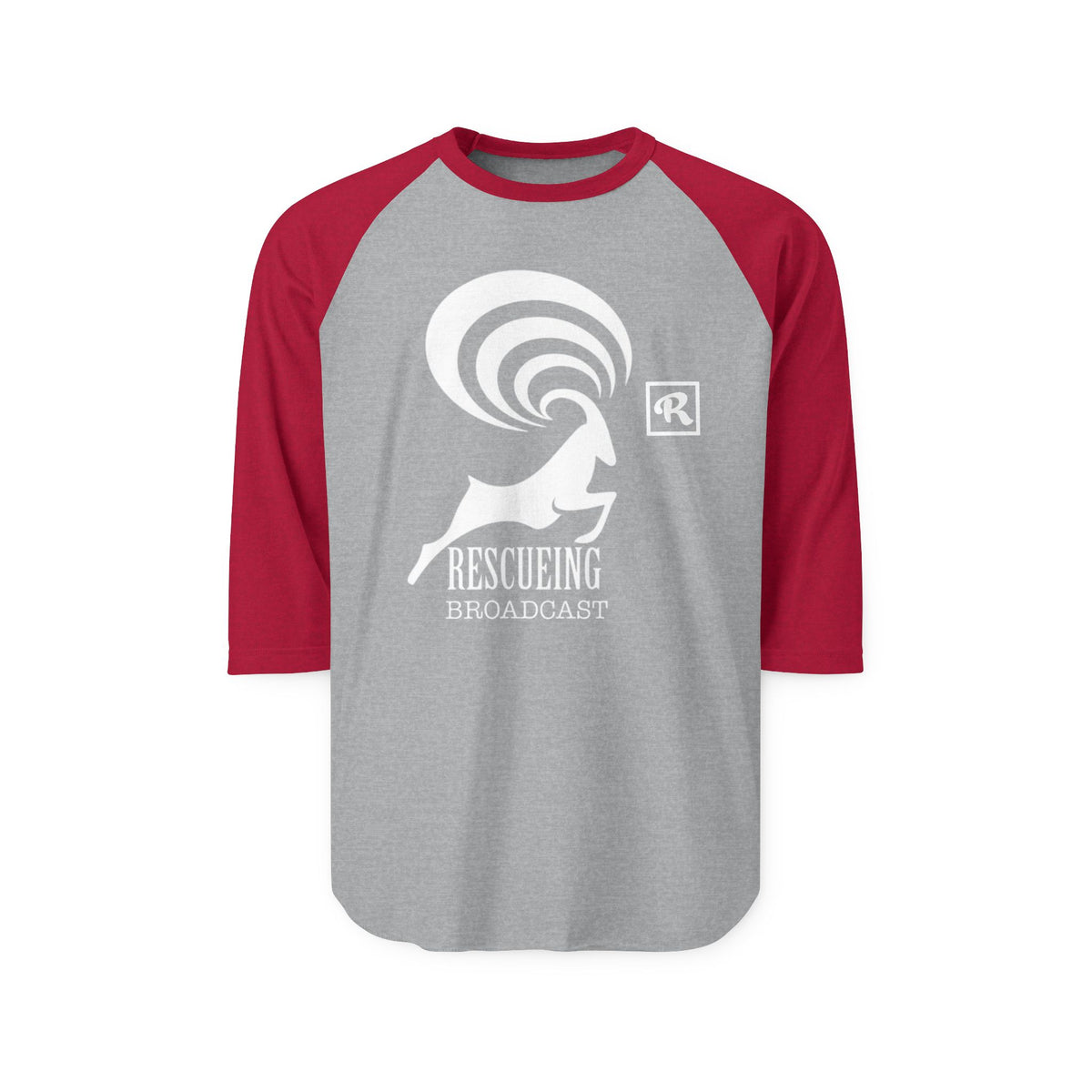 Rescueing Broadcast Unisex Raglan Shirt, Casual Tee, Gift for Animal Lovers, Sports Apparel, Eco-Conscious Fashion