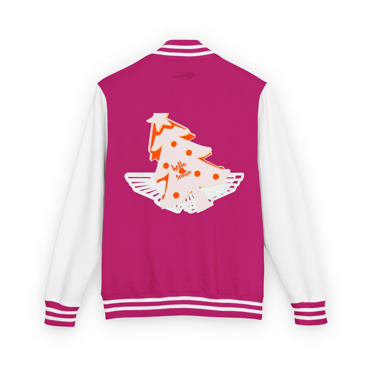 Letterman Jacket - 'hello santa' Design Printify
