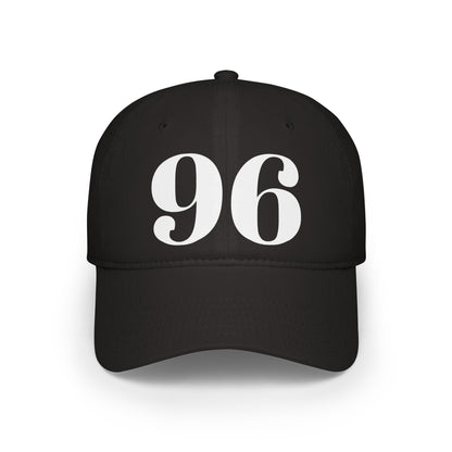 Vintage Red Baseball Cap with Bold '96' Design | Casual Sportswear