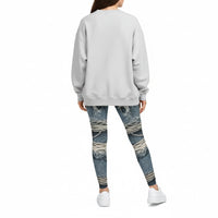 Trendy Distressed Denim Leggings for Women, Casual Outfits, Everyday Wear, Athleisure Style, Gifts for Fashion Lovers Printify
