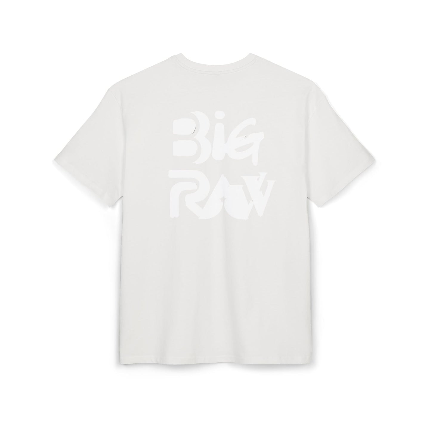 Oversize Tee Big Raw Print Unisex Heavy T-Shirt Printify