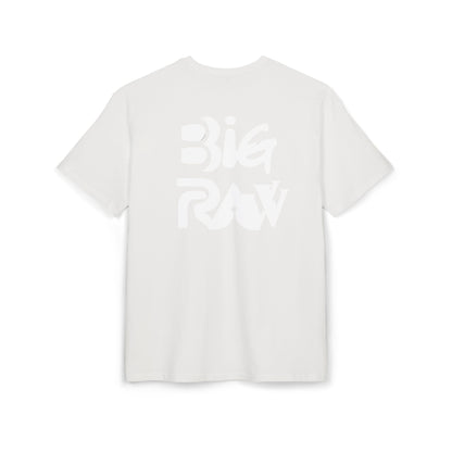 Oversize Tee Big Raw Print Unisex Heavy T-Shirt Printify