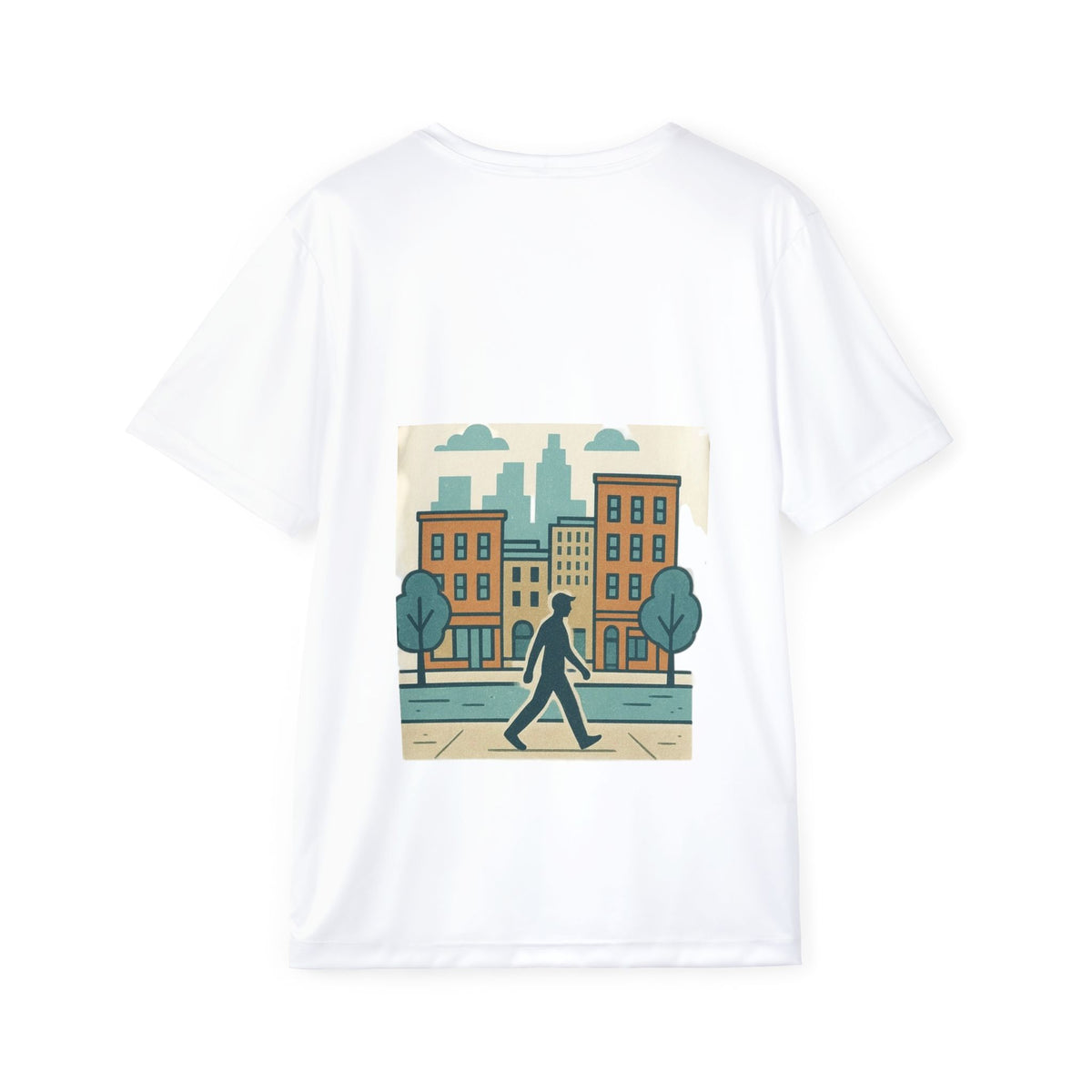 Cityscape Graphic Sports Jersey, Urban Style Tee, Casual Wear, Athleisure Shirt, Youth Sports Jersey, Cool Gift for Him