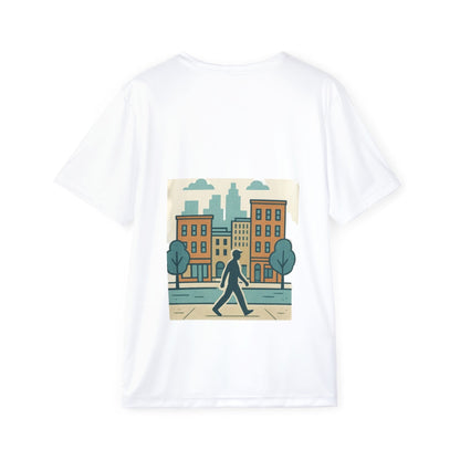 Cityscape Graphic Sports Jersey, Urban Style Tee, Casual Wear, Athleisure Shirt, Youth Sports Jersey, Cool Gift for Him