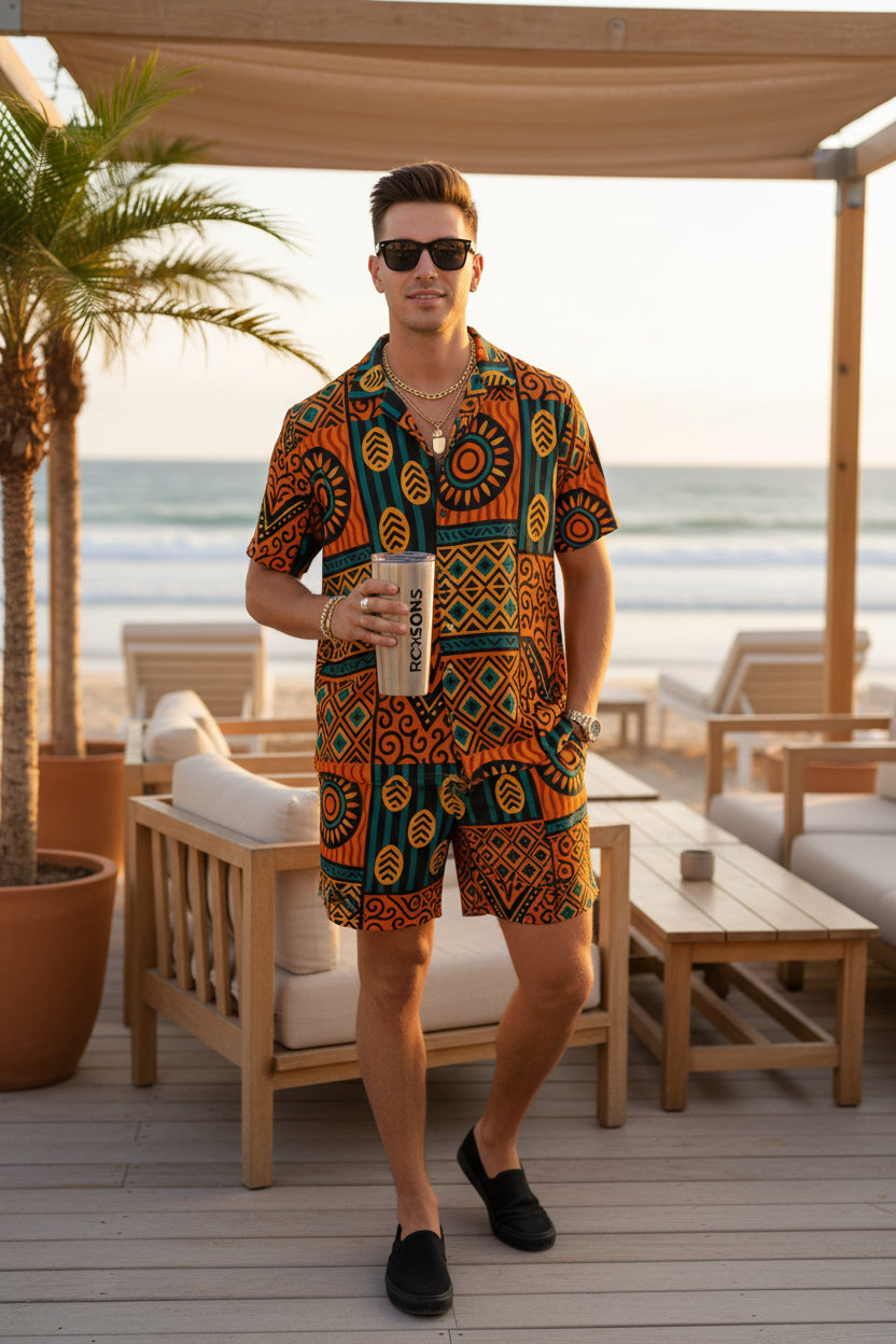 African Supreme Print Hawaiian Shirt