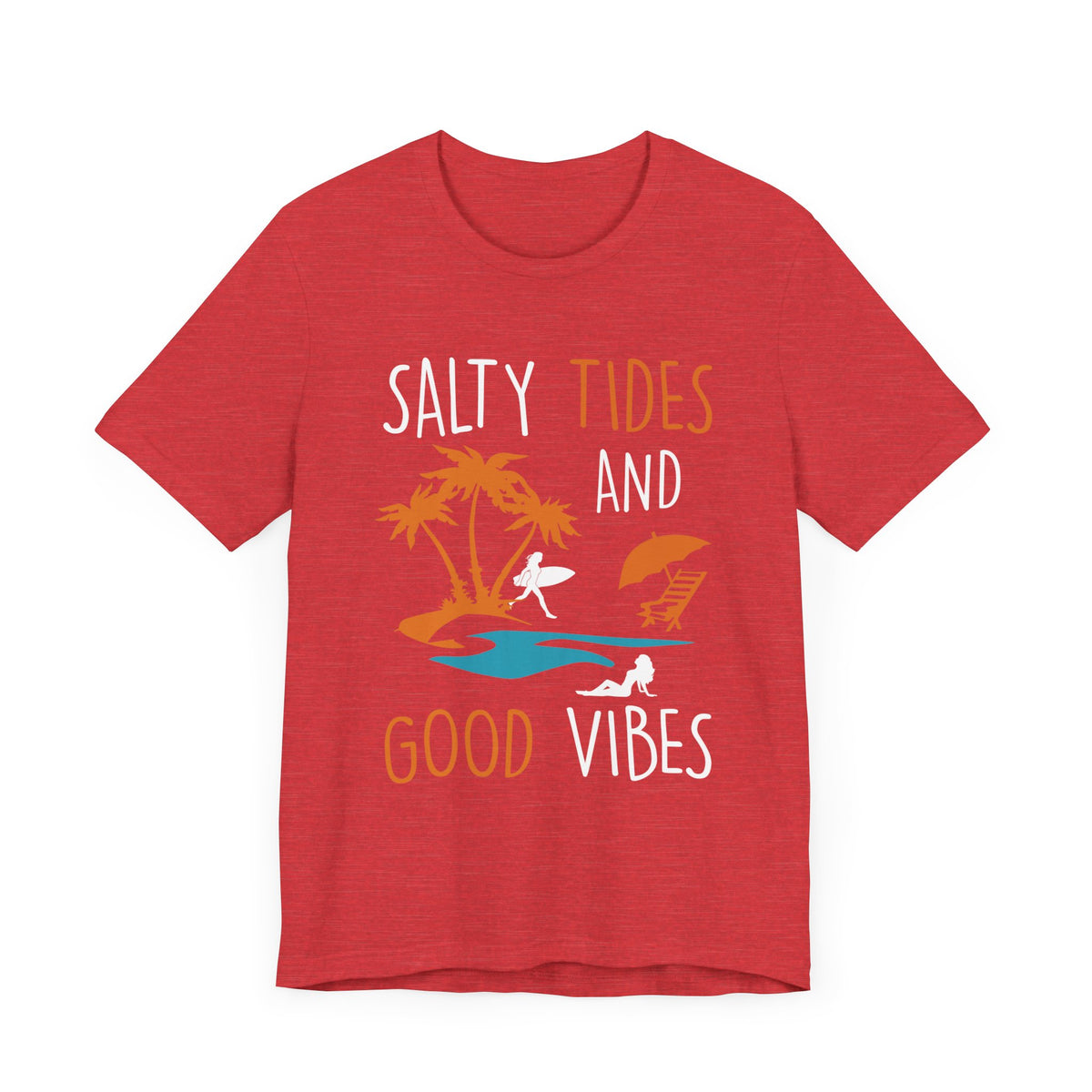 Marées salées et bonnes vibrations Tee unisexe 