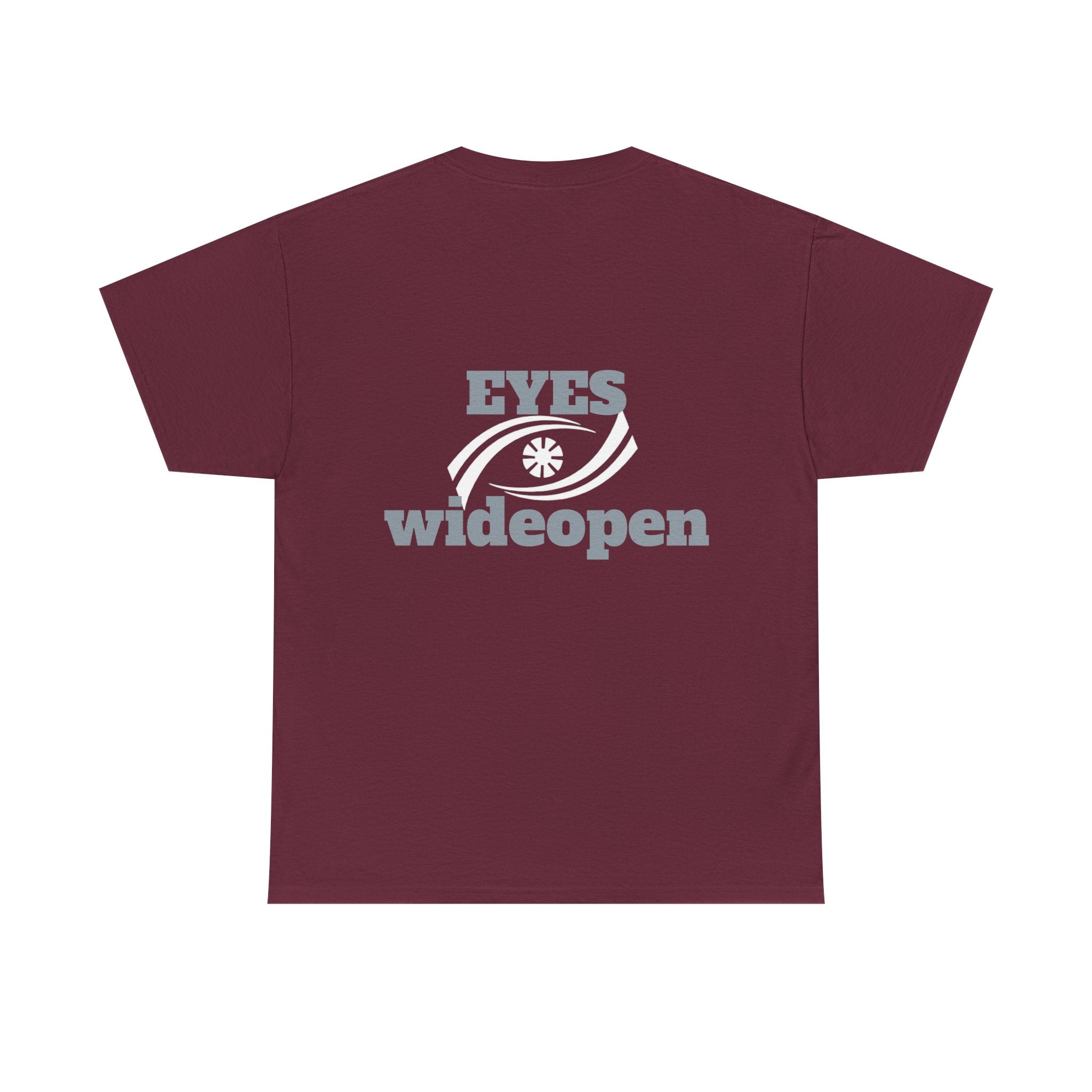 Eyes Wide Open Unisex Heavy Cotton Tee | Everyday Wear, Gift for Dreamers, Casual Shirt, Inspirational Apparel, Unisex T-Shirt Printify