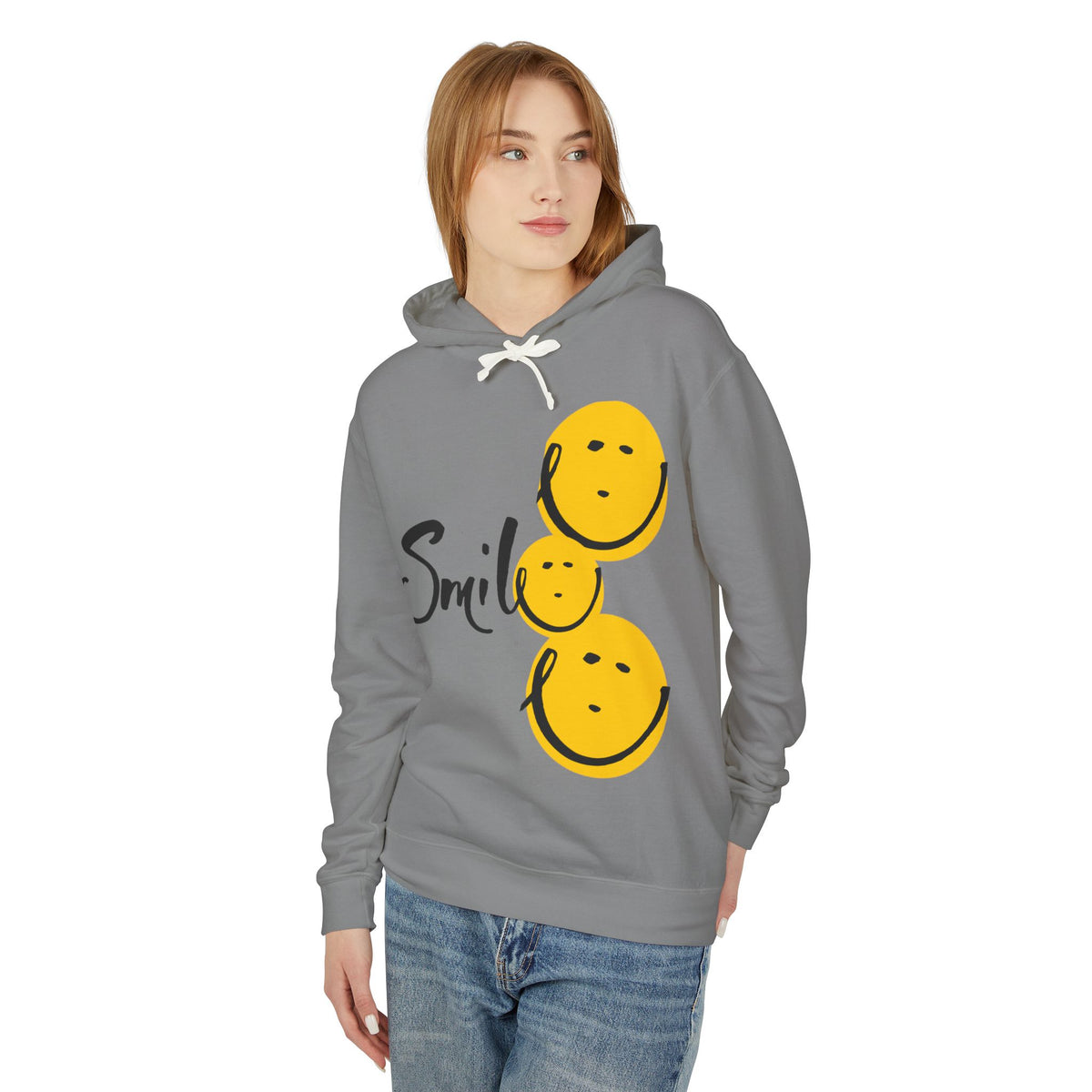 Smile Lightweight Hooded Sweatshirt
