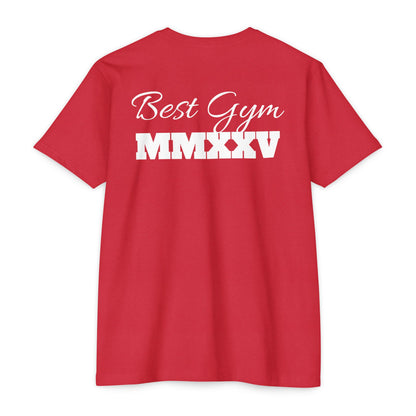 Best Gym Unisex CVC Jersey T-Shirt - Comfortable Fitness Apparel