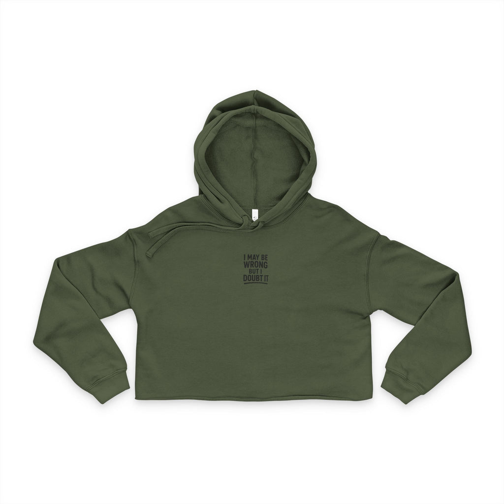 Chic Cropped Hoodie for Women, Casual Streetwear, Trendy Fall Fashion, Unique Gift, Lounge and Activewear