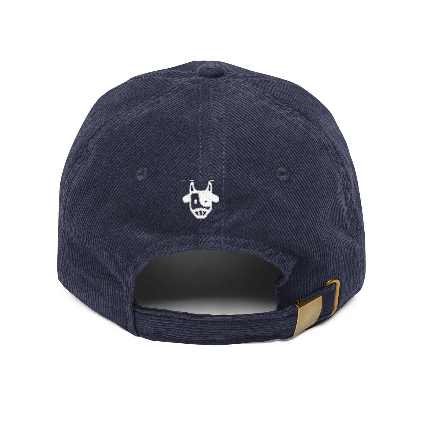 Corduroy Cap with Embroidered Design, Trendy Accessories for Fashion Lovers, Unique Gift for Holidays, Casual Daily Wear Printify