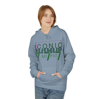 Iconic Push-Up Fleece Hoodie - Trendy Unisex Sweatshirt