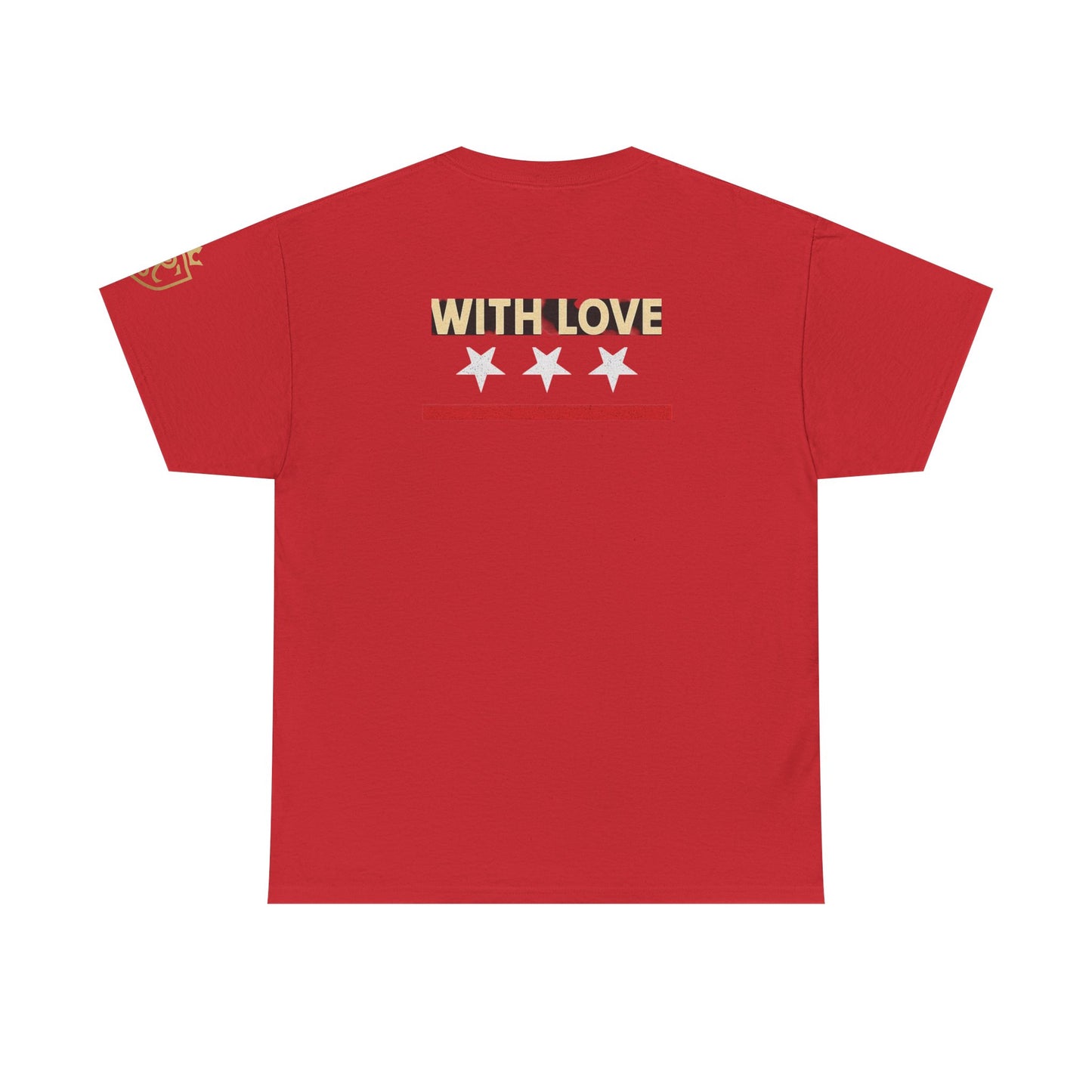 Stylish Unisex Heavy Cotton Tee - 'With Love' Statement Shirt, Casual Wear, Gift for Her, Gift for Him, Everyday Comfort