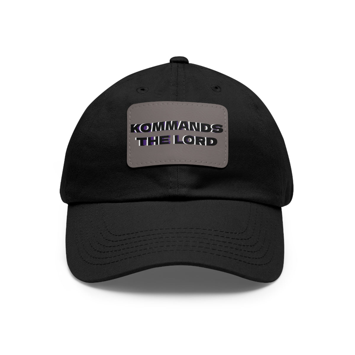 Dad Hat - Kommands The Lord Leather Patch Cap