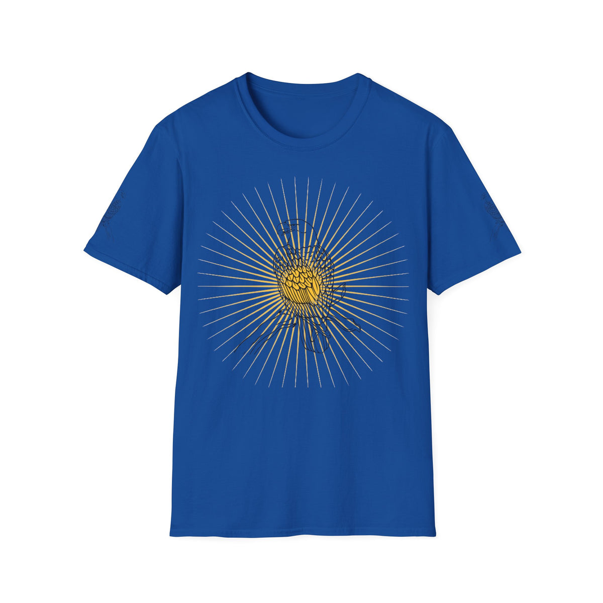Rcnsons Unisex Softstyle Eagle Sun Wave T-Shirt
