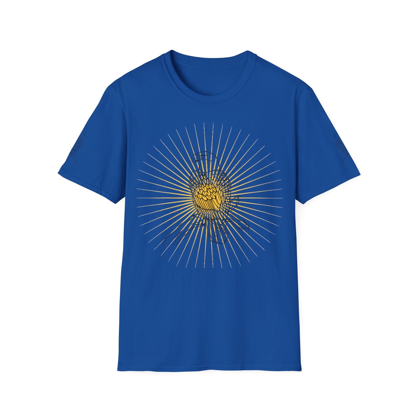 Rcnsons Unisex Softstyle Eagle Sun Wave T-Shirt