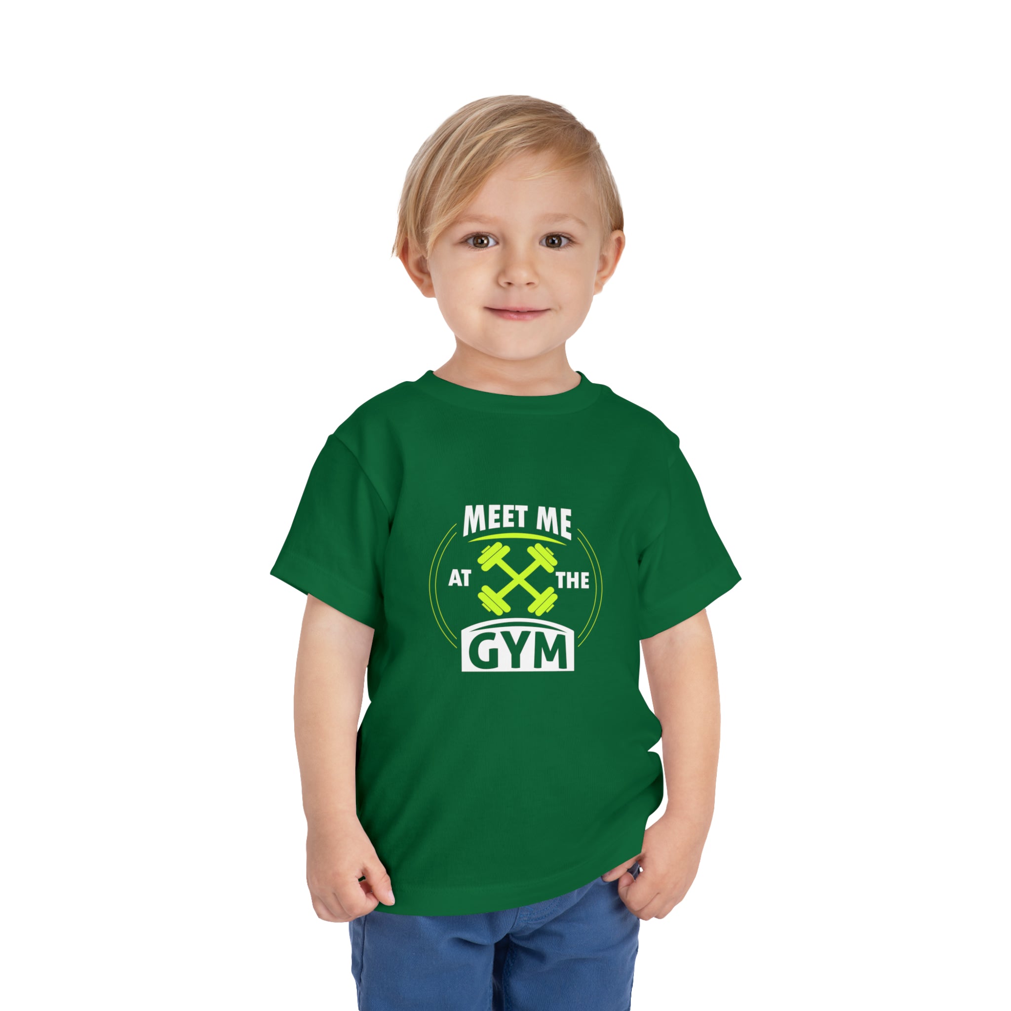 Rencontrez-moi au gymnase T-shirt pour tout-petits 