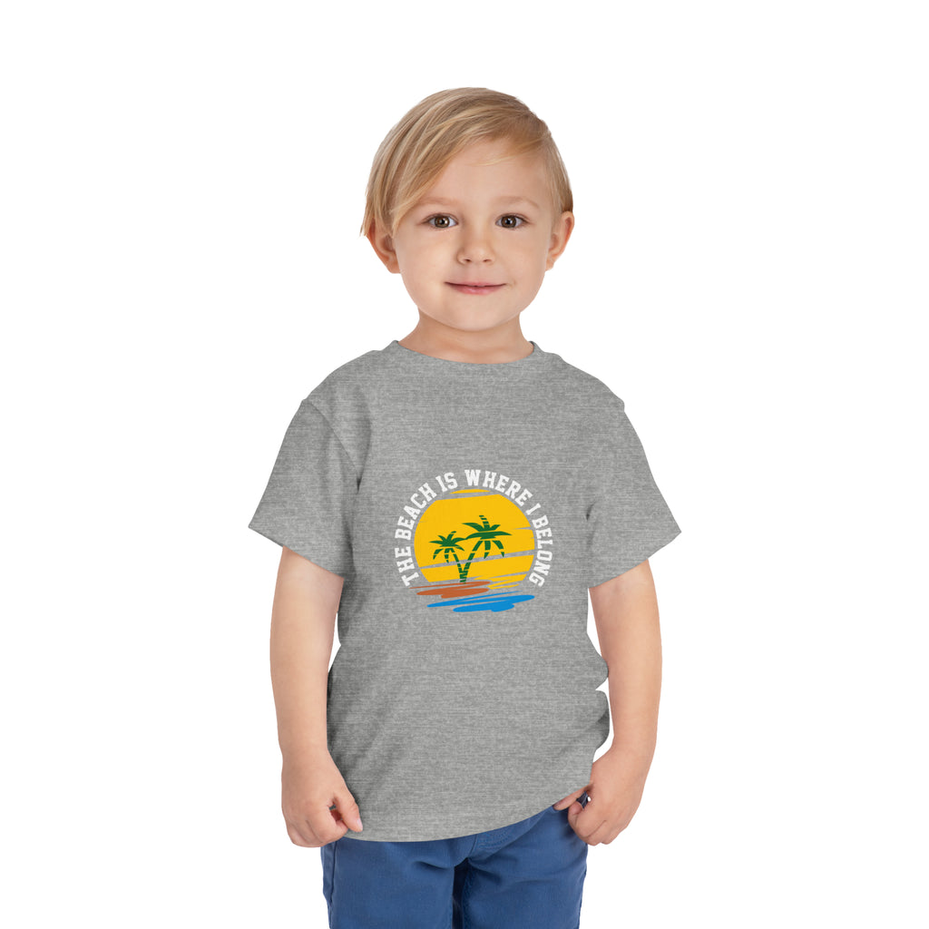 The Beach Is Where I Belong Toddler Tee
