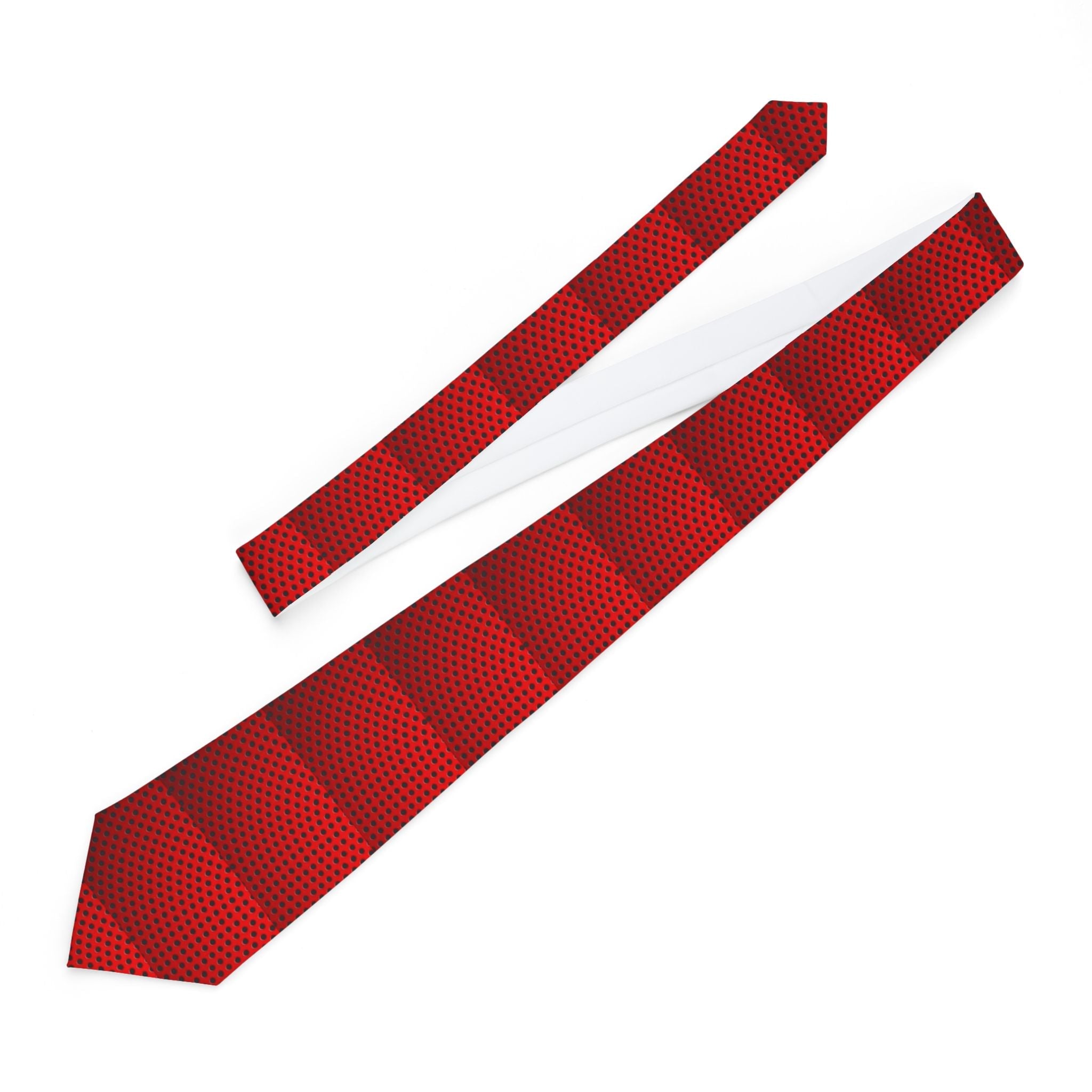 Stylish Red Necktie, Sophisticated Gift for Him, Formal Wear Accessory, Men's Fashion, Wedding Attire Printify
