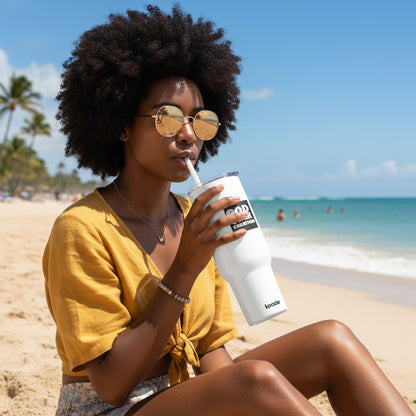 Engraved Insulated Tumbler - 40oz, God Over Creation Travel Mug, Personalized Gift, Inspirational Hydration, Perfect for Outdoors Printify